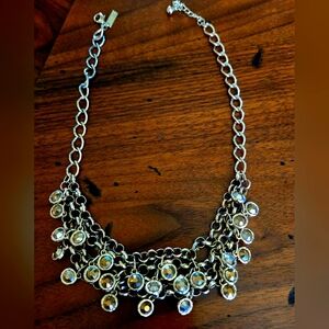 Elegant  Chain Necklace with Crystal Accents
